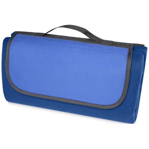 Plaid pique-nique personnalisé plastique recyclé Salvie Bleu royal
